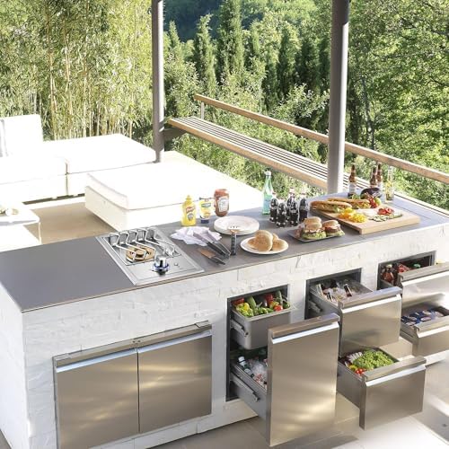 Livory Single Grilling Side Burners for Outdoor Grill, 17,500BTU Natural Gas Side Burner with Liquid Propane Kit, Sturdy 304 Stainless Steel, Drop-in Side Burner for Outdoor Kitchen BBQ Island - Image 2