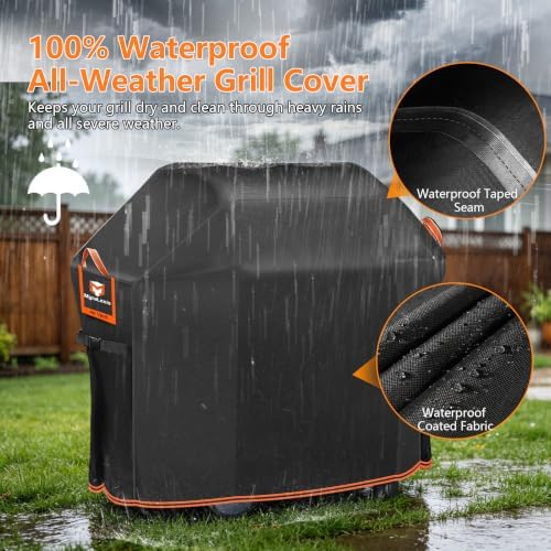 55" BBQ Grill Cover for Outdoor Grill 1000D Heavy Duty Waterproof - Image 3