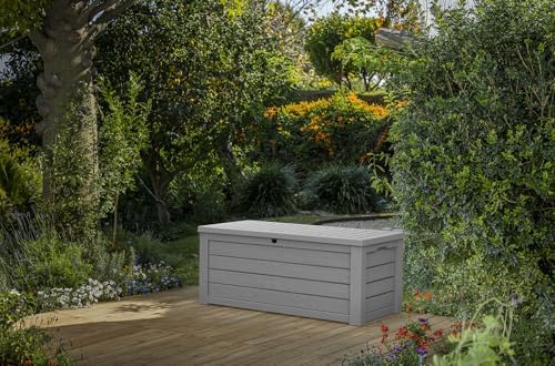 Keter Westwood 150 Gal Outdoor Storage Box for Patio and Pool Accessories - Image 3