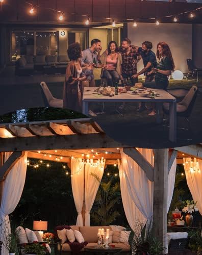 Zuske Outdoor String Lights, 200FT G40 LED IP65 Waterproof Patio Lights - Image 6