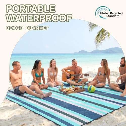 Genovega Waterproof Beach Blanket Picnic Outdoor Mat Rug Men Birthday Male Boss Coworker Gifts Teacher Friend Colleague Office Manager Supervisor Executive Assistant Inter Farewell Appreciation Cool - Image 3