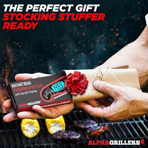 Alpha Grillers Instant Read Meat Thermometer Digital, Cooking, Food, Grill - Image 6