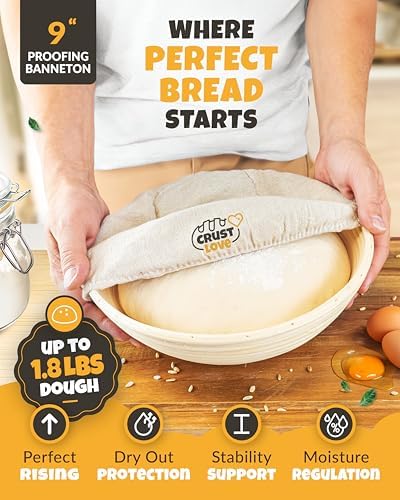 CRUSTLOVE 5 QT Enameled Dutch Oven for Bread Baking with Lid & Baking Set - Image 4