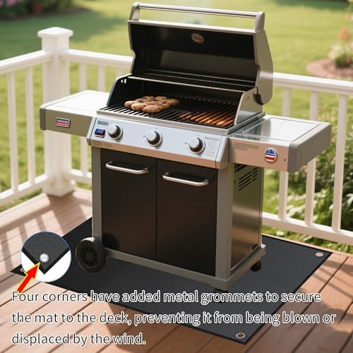 Grill Mats for Outdoor Grill 60 x 40inch, Double-Sided Fireproof Grill Mat - Image 7