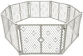MyPet 8-Panel Paws Petyard, Gray Dog Playpen, Durable & UV-Resistant Puppy Playpen, Indoor/Outdoor Portable Dog Pen, Adjustable for Your Pet's Comfort, Friendly Design for Happy Pets by NorthStatesMyPet