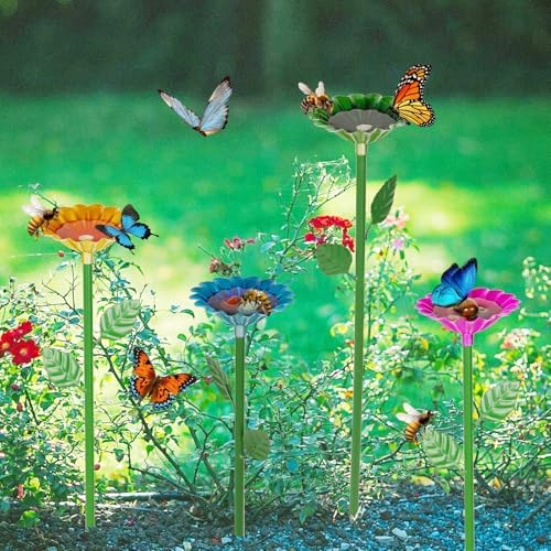 4 Pack Bee Watering Station, Bee Bath for Garden Outdoor Yard Decor - Image 6