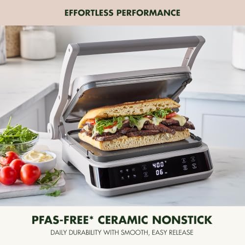 GreenPan Advanced Grill & Griddle, PFAS-Free Ceramic Nonstick, Clay - Image 6