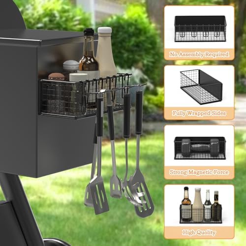 1 Pack Magnetic Storage Bins for Traeger Grills, Magnetic Grill Caddy - Image 5