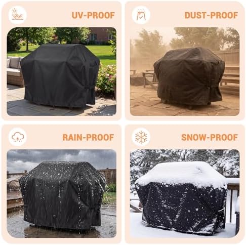 BBQ Grill Cover for Kitchenaid 4-Burner Gas Grill Models 720-0745 - Image 6
