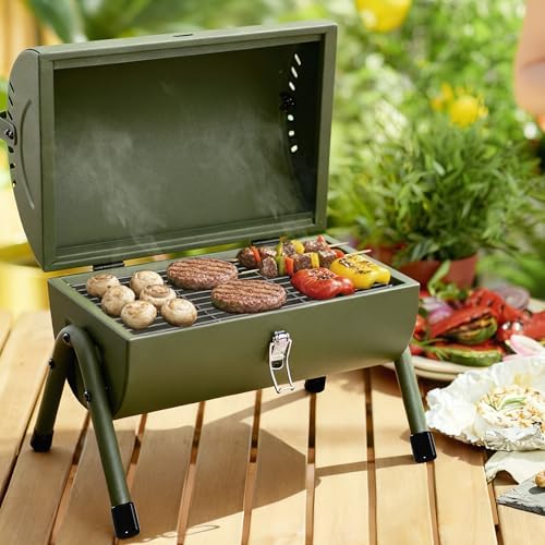 Royal Gourmet CC1015L Portable Charcoal Grill, Lid Handle, Four Air Vents - Image 2