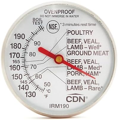 CDN Ovenproof Meat Thermometer | NSF® Certified | ProAccurate® | 1.75" Dial | For Oven & Grill Cooking | Durable Stainless Stem | Fast & Accurate Readings | IRM190 - Image 2