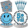 96Pcs Five is a Vibe Birthday Party Decoration for Boys 5 Year Old Serves24 by Greencian