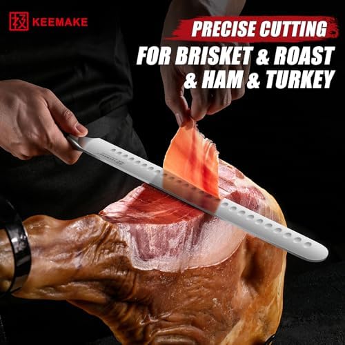 KEEMAKE Carving Knife Set, Brisket Slicing Knife & Boning Knife For Meat - Image 3