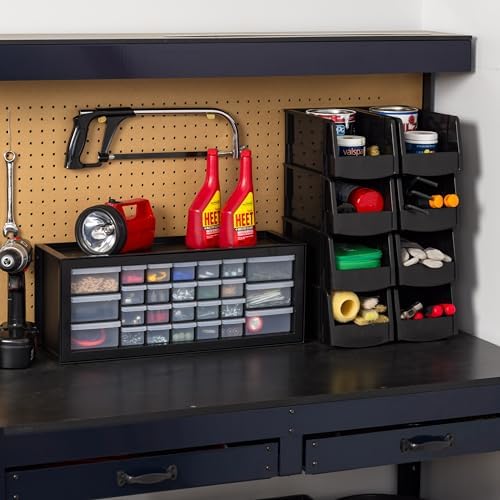 IRIS USA 26-Drawer Teacher Toolbox, 2 Pack, Craft Storage Drawers, Black - Image 6