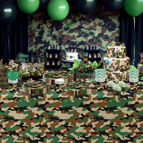 Camouflage Party Decorations, Camo Camouflage Themed Party Supplies - Image 5