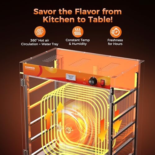 CAMMOO 133Qt 5-Tier 900W Commercial Food Warmer Cabinet - Image 5