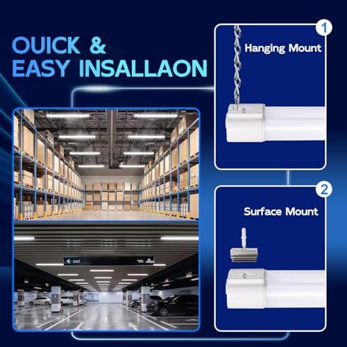 hykolity 4FT Linkable LED Shop Light for Garage,4400LM,5000K Daylight - Image 4