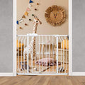 38.5 to 43.5 Inch Wide Baby Gate for Stairs Doorways by HOOOEN