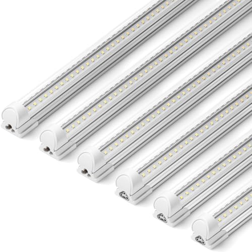 Barrina T8 LED Shop Lights, 3FT 30W 4600LM 6500K, High Output Tube, 6 Packs by Barrina