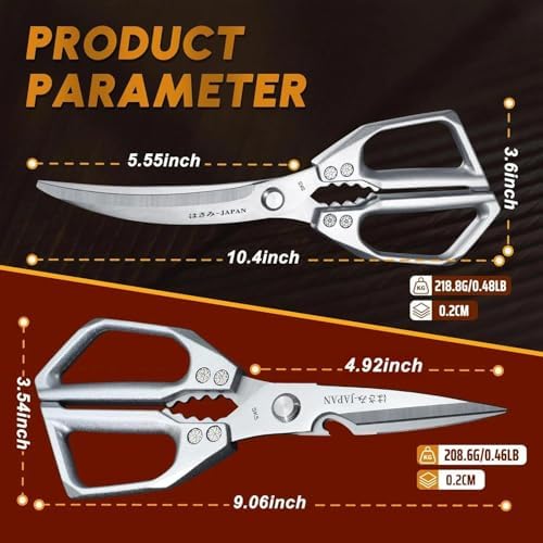 Huusk Kitchen Scissors for Food - Multifunction Kitchen Shears Heavy Duty - Image 6