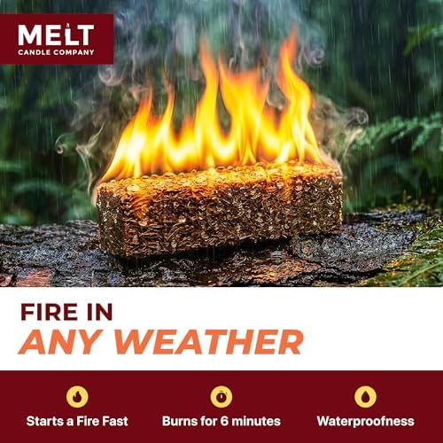Melt Candle Fire Starter 160 Cubes for Charcoal Grill, Campfire & Fireplace - Image 6
