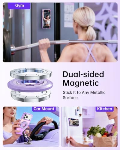 SYNCWIRE Magnetic Phone Ring Holder, for MagSafe Phone Grip Stand Kickstand - Image 4