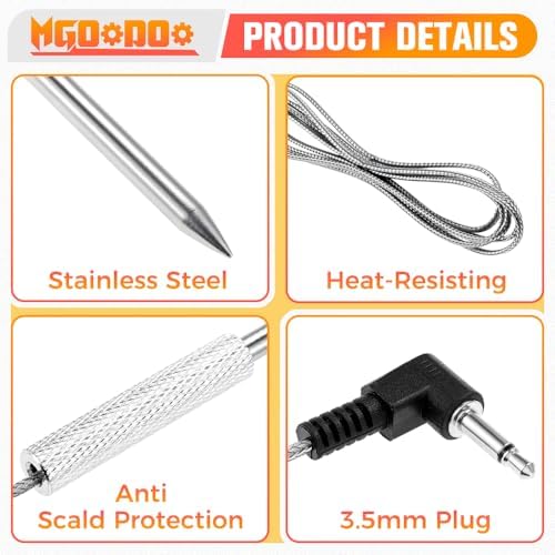 2Pcs Meat Temperature Probe for Expert Grill Commodore Pellet Grill Smoker - Image 3