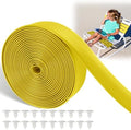 LukLoy 2" Wide 20ft Long Vinyl Straps for Patio Chairs Repairs, Yellow by LukLoy