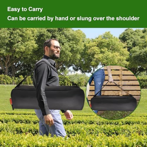 Grill Tool Organizer, BBQ Tool Storage Bag - 20" Heavy-Duty Storage Bag Waterproof 600D Oxford, Folding Design Gift for Camping, Tailgates, Outdoor BBQ Parties (20" Lx6 Wx5 H) - Image 5