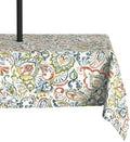 LVTXIII Rectangle Outdoor Tablecloth with Umbrella Hole and Zipper, Water-Repellent 60 x 84 Inch Patio Table Cover for Picnic, Garden, Backyard Dining, Paisley Botanical by LVTXIII