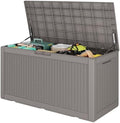 Outdoor Storage Waterproof Deck Box for Patio (100 Gallon, Grey) by Unknown