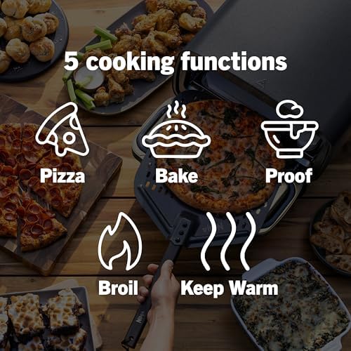 Ninja Artisan™ 5-in-1 Portable Electric Pizza Oven, Blue & Gold, MO201BL1 - Image 5