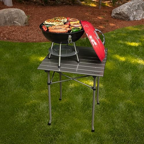 Cuisinart Charcoal Grill, Portable Tabletop Design, Locking Lid, 14" - Image 6