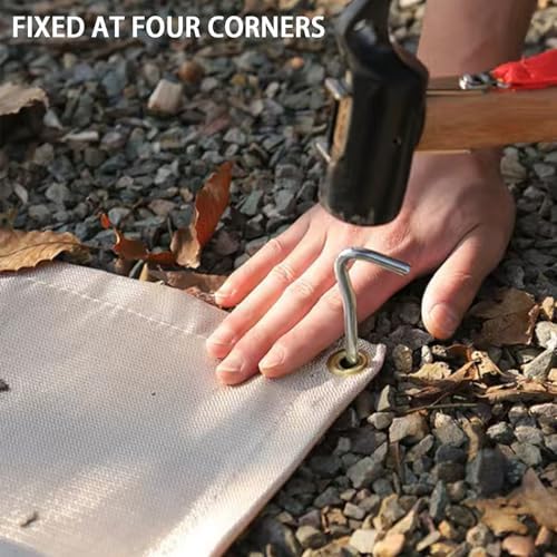 Fire Pit Mat 20" x20" Fireproof Wood Stove Under Grill Mat with Solo Stove for Outdoor Wooden Deck BBQ Lawn - Image 5
