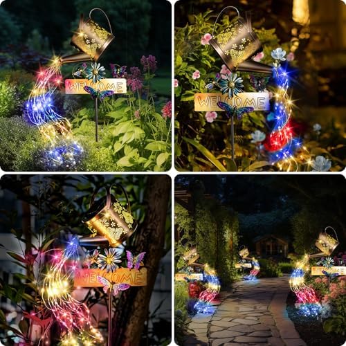 Solar Watering Can Light, Solar Lights Outdoor Decor, Garden Decor Lights - Image 6