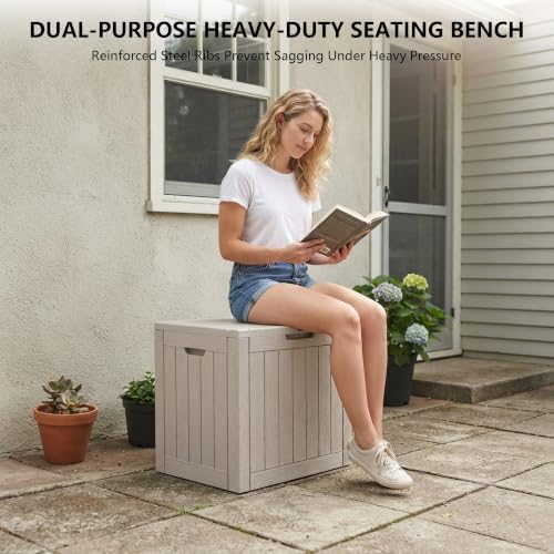 Outdoor Storage Box, 35 Gallon Waterproof Deck Box [Upgraded 3.0] - Image 6