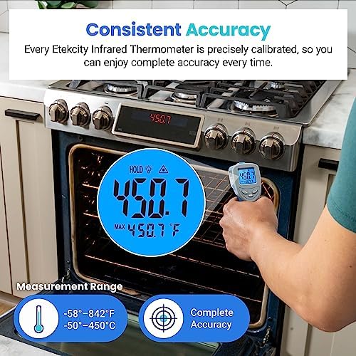 Etekcity Infrared Thermometer Laser Temperature Gun 774, Blue - Image 7