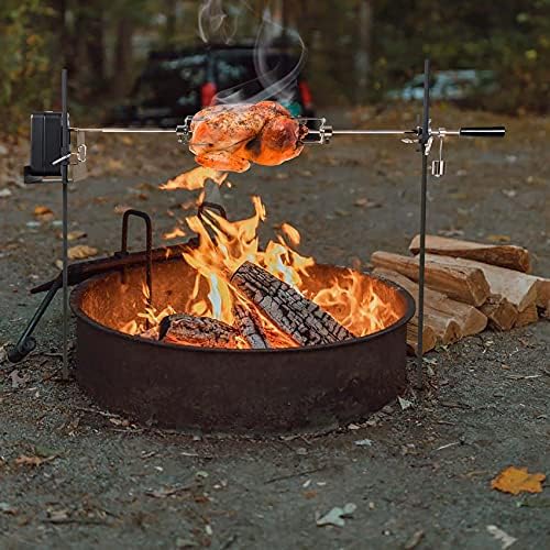 onlyfire Open Fire Spit Rotisserie Grill System with 38 Inch Spit Rod - Image 5