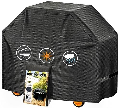 Aoretic Grill Cover, 58inch 600D 4.6LB Heavy Duty BBQ Gas Grill Cover for Outdoor Grill, Charbroil Grill Cover Barbecue Waterproof, Anti-UV for Weber Char-Broil Monument, Dyna-glo Nexgrill (SKZ) by Aoretic