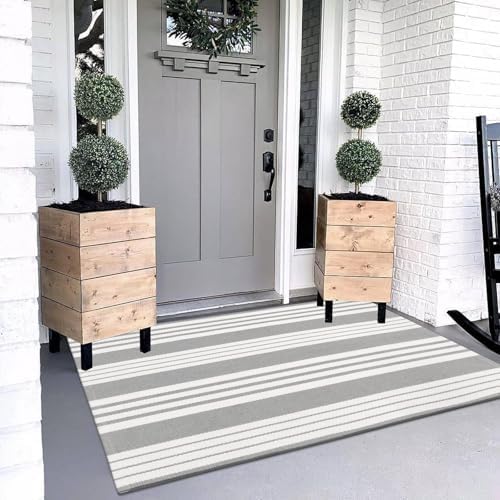 OJIA Entryway Rug 3'x5' Outdoor Rugs Front Door Mat Outside Entrance Decor - Image 3