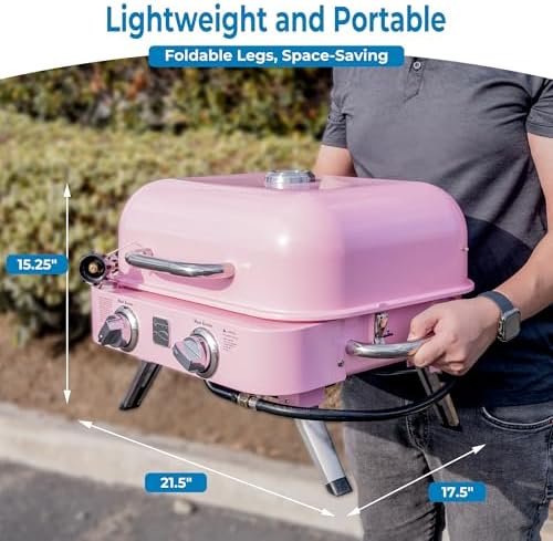 Kenmore 2-Burner Portable Tabletop Retro Gas Grill - Image 2