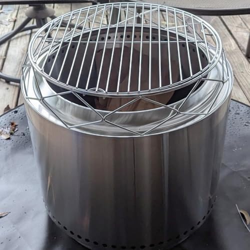 Stainless Steel Round Fire Pit Cooking Grates Accessory Kit for 19.5" Solo Stove Bonfire and Other Firepit, Grill Fire Pit Stand for Outdoor Camping BBQ Picnic Fireplace Tools - Image 4