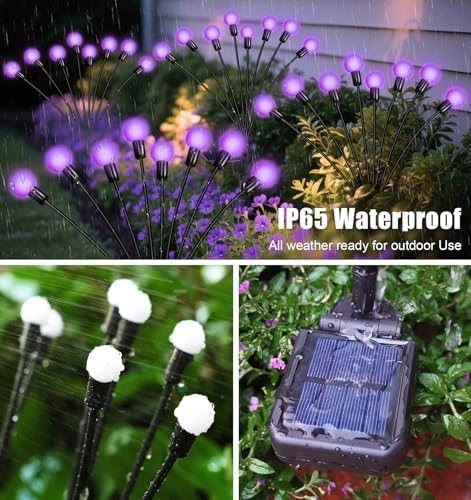 Solar Garden Lights Outdoor Waterproof, Swaying Firefly Light, Garden Decor - Image 4