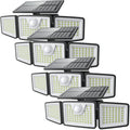 daphino 2500LM Solar Lights, Motion Sensor Outdoor Lights, 3-Head, 4 Pack by ChargebySunLightUpHome