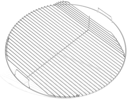 SHINESTAR Hinged Grill Grate, Fits for Weber 22" Charcoal Grills, 21.5" BBQ Cooking Grate Compatible with Original Kettle, Master Touch, Performer, and Jumbo Joe Premium by SHINESTAR