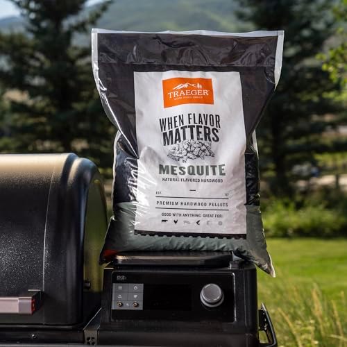 Traeger Grills Mesquite 100% All-Natural Wood Pellets for Smokers and Pellet Grills, BBQ, Bake, Roast, 18 lb. Bag (Pack of 2) - Image 5