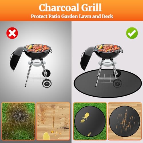 48" Round Fire Pit Mat for Solo Stove & Under Grill Mat for Outdoor Grill - Image 6
