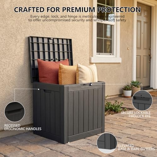 Outdoor Storage Box, 35 Gallon Waterproof Deck Box [Upgraded 3.0] - Image 3