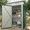 Garvee Outdoor Trash Storage Shed– 5.8x3.3 FT, Lock Latch, Sloped Roof by Garvee