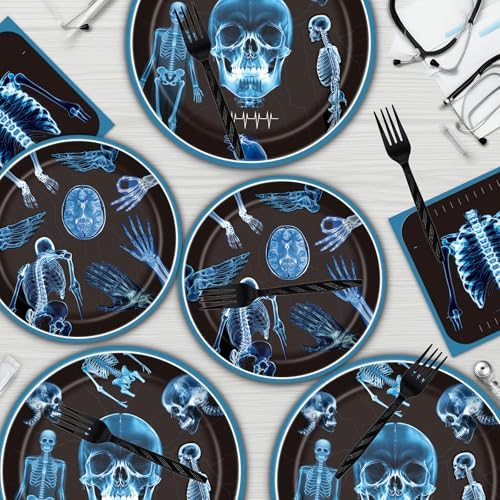 Radiology X Ray Party Tableware Decorations Plates Napkins 96PCS - Image 5